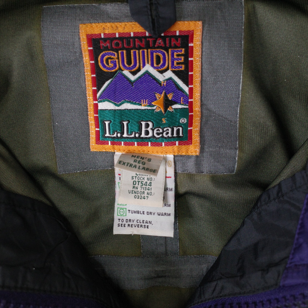 Vintage LL L.L Bean Gore Tex Purple 90's Hunting Jacket Mens XL