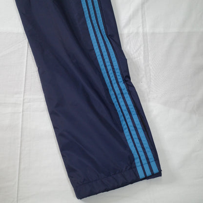 Vintage Adidas 90's New Zealand Made Two Tone Blue Lined Track Set Jacket Pants Mens Medium