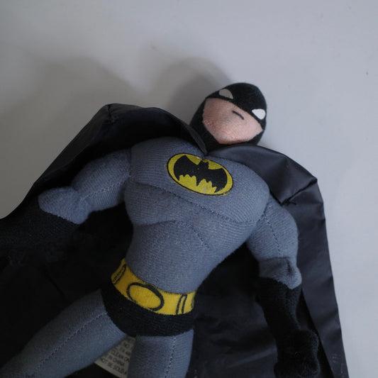 DC Comics Batman Plush Doll Figure 11" Soft Velvet Body Cape Nanco Black Gray