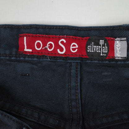 Vintage Levis Silvertab Jeans Denim Loose Dark Wash US Made W42 L32