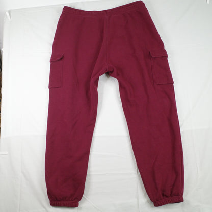 Nike Maroon Burgandy Pop Pocket Track Pant Sweat Pants Mens XXL