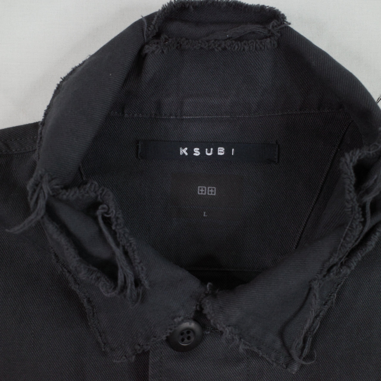 Ksubi Field Jacket You Stole My Nirvana Black Button Up Mens Large
