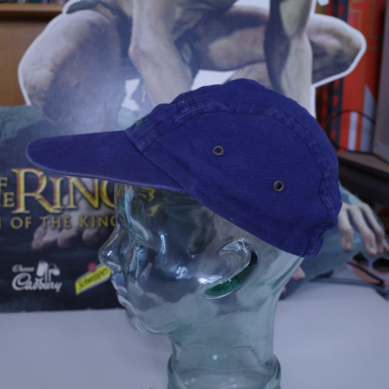 Vintage L.L Bean Bong Bill Baseball Hat Cotton Navy Cap Men's Small