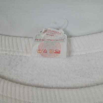 Vintage Marshlands Canada Flying Ducks White Crewneck Mens XL