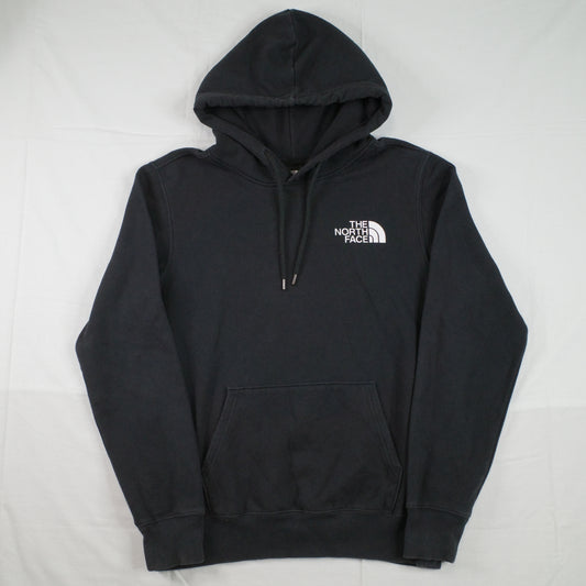 The North Face Graphic Never Stop Exploring Spell Out Black Men’s Small Hoodie