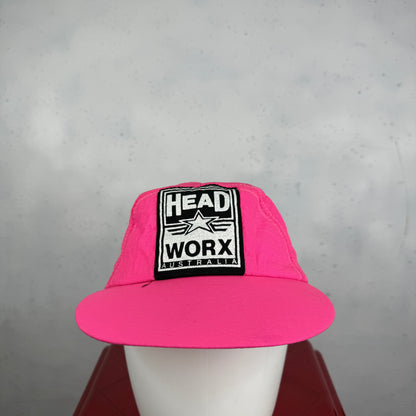 Vintage Head Worx Gold Coast Pink Cap Australia 90s Adjustable Back