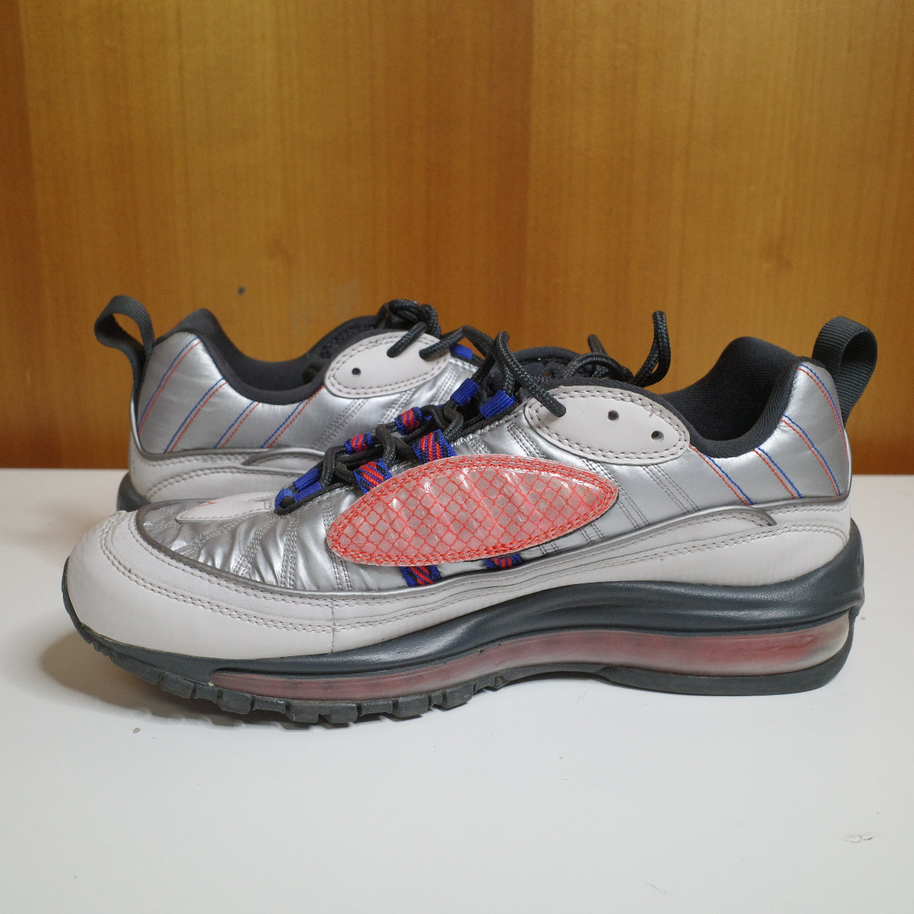 Nike Air Max 98 "Space Suit" Men's Shoes Vast Grey-Hyper Blue BQ5613-001 US8
