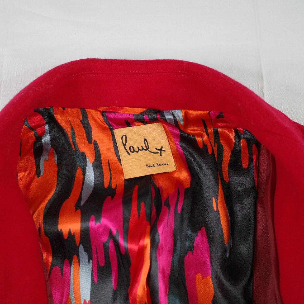 Paul Smith Paul X Red Jacket Satin Lined Womens Medium