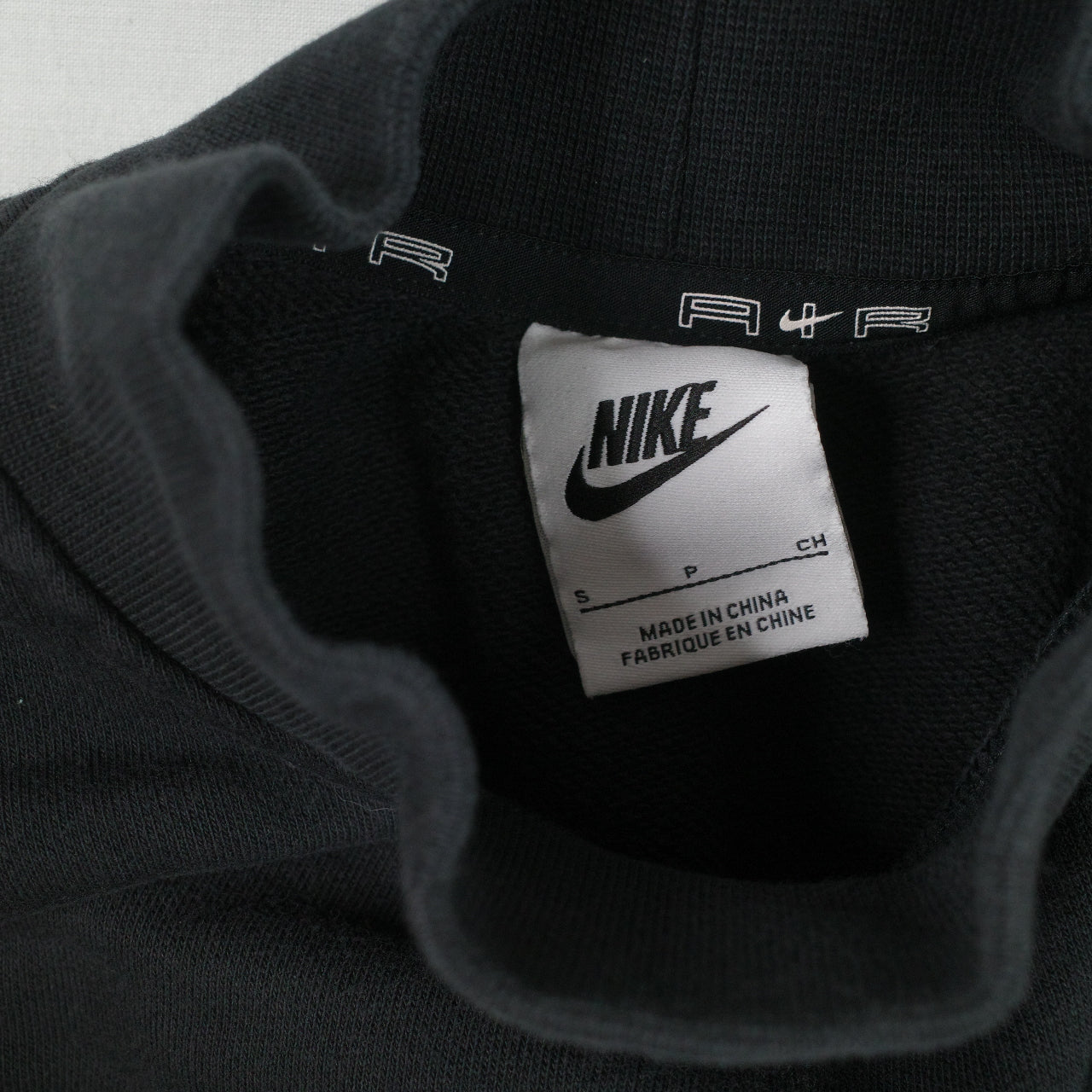 Nike Air Womens Cropped Sweater Crewneck Black Womens Small