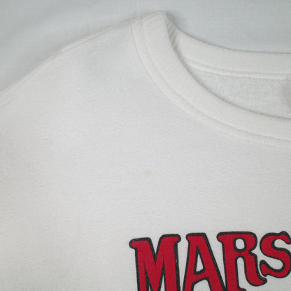 Vintage Marshlands Canada Flying Ducks White Crewneck Mens XL