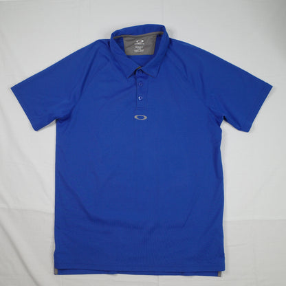 Oakley Ellipse Blue Polo Short Sleeve Mens Large