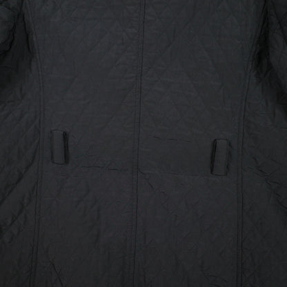Max Mara Vintage Quilted Black Jacket Missing Buttoms Size 14