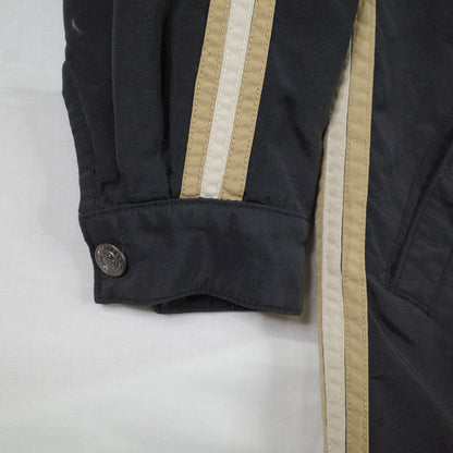 Vintage Billabong Black  Full Zip Hooded Piping Jacket Mens Extra Small 90's