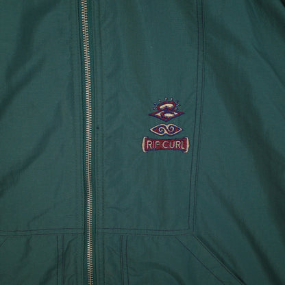 Vintage Ripcurl Green Navy  'The Search' Reversible Jacket 90's Size L Zip Up Jacket Mens Large