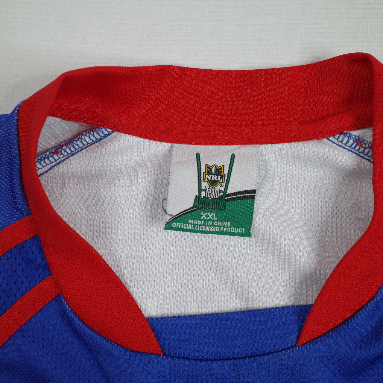 Newcastle Knights Mens Size 2XL Blue NRL Rugby League Home Jersey