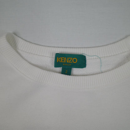 Kenzo Golf Crewneck White Mens Small