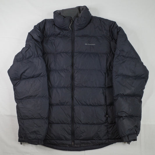 Macpac Halo Puffer Down Jacket Womens 18 Black Full Zip