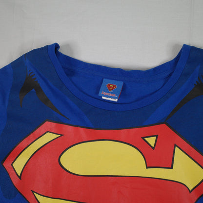 DC Comics Superman Costume T-Shirt With Cape Men's XL