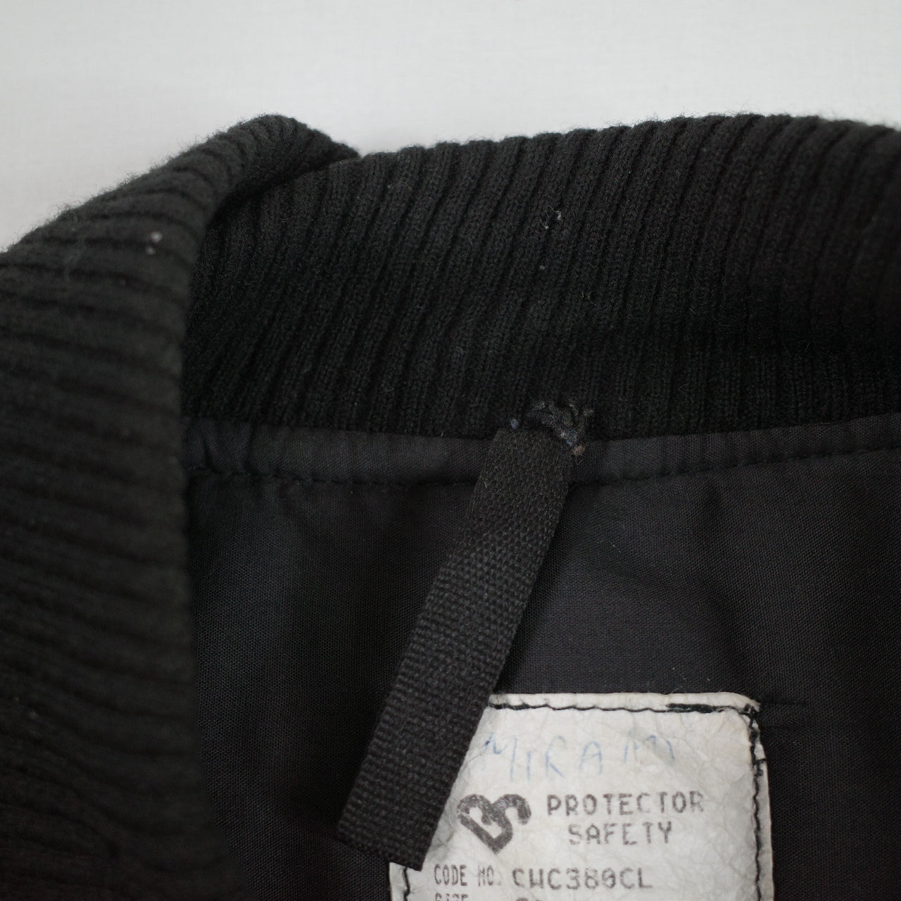 Protector Kembla Mens 70s Black Wool Blend Laminex Worker Bomber Australian Made Size 80 Fits L