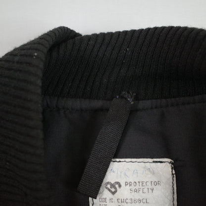 Protector Kembla Mens 70s Black Wool Blend Laminex Worker Bomber Australian Made Size 80 Fits L