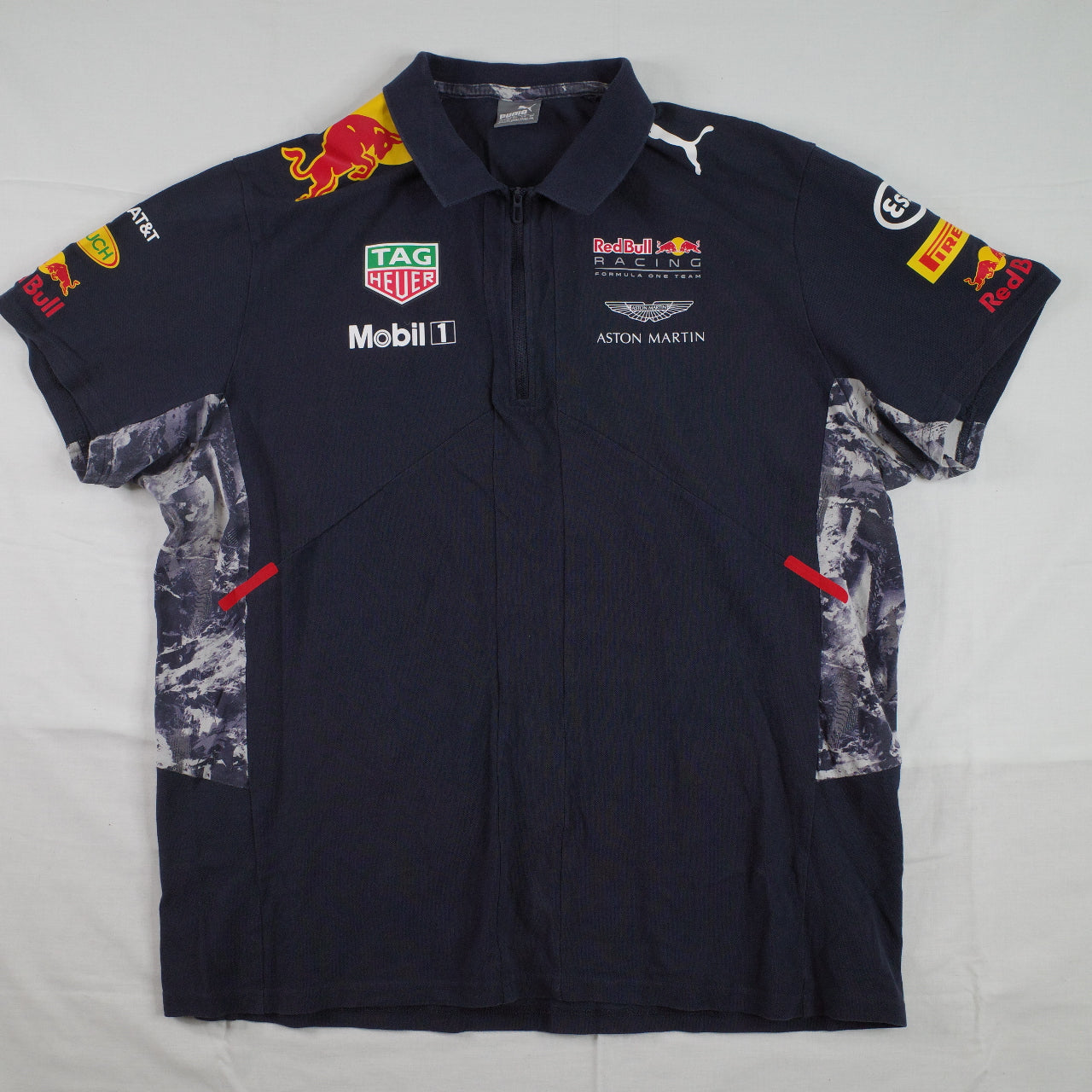 Puma Aston Martin Red Bull Formula One Racing Team Polo Shirt US Mens Size XXL