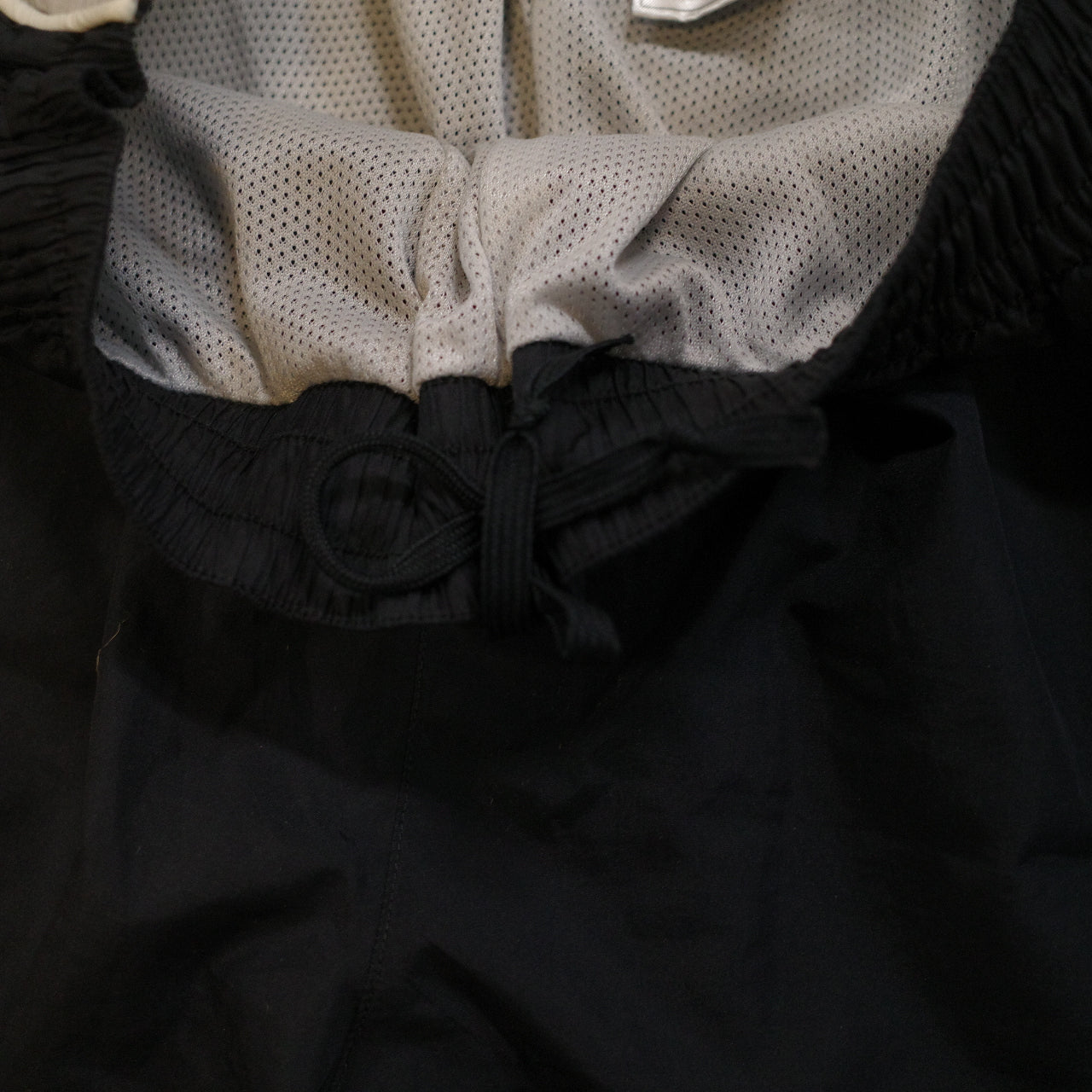 Vintage Nike Black Track Pants Windbreaker Piping Men's Large