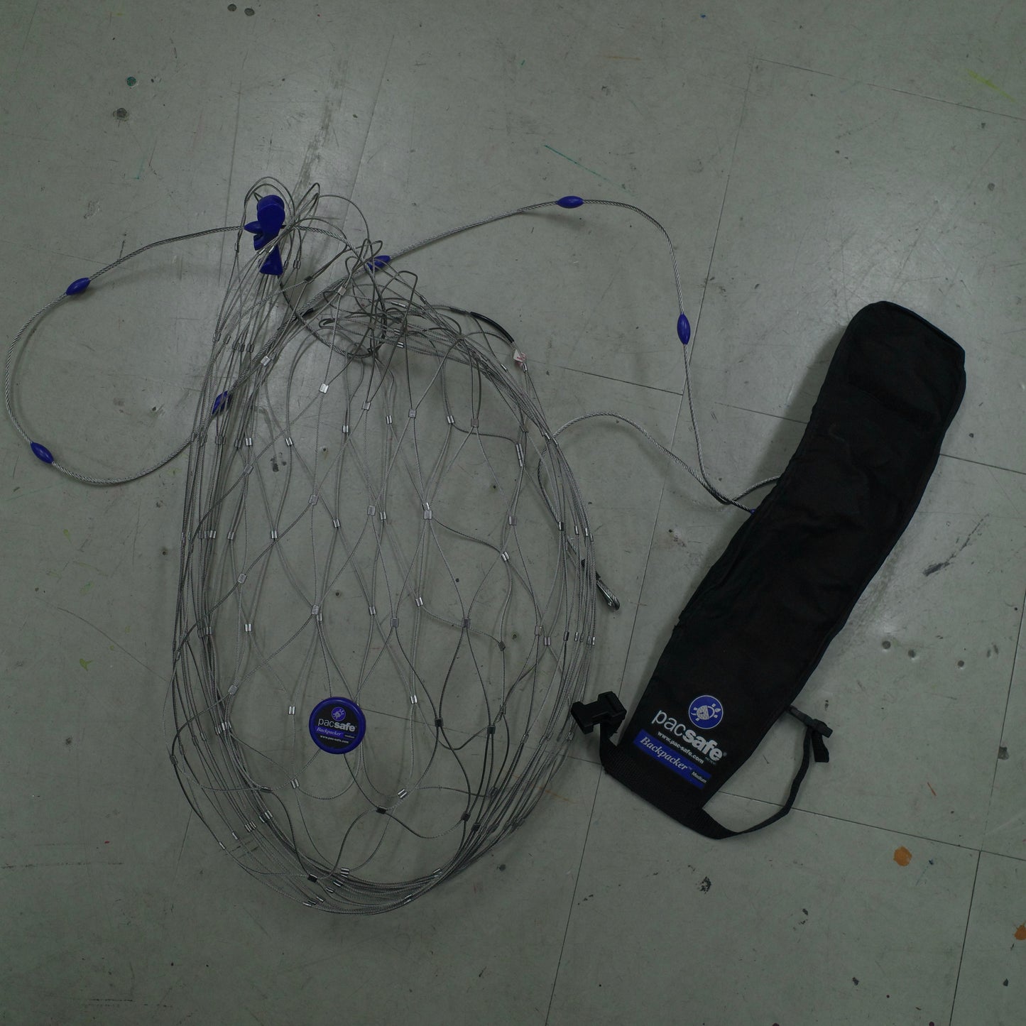 Pacsafe 55L - 85L Backpacker Travel Security #1305 Medium Stainless Steel