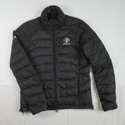 RLX Ralph Lauren Down Puffer Jacket Small Slim Fit Men Lightweight Black