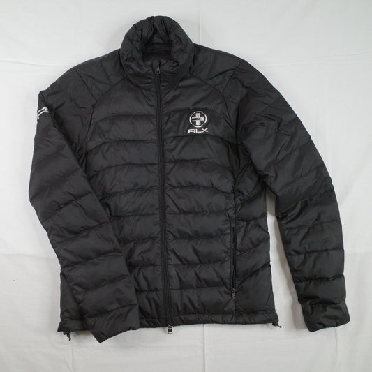 RLX Ralph Lauren Down Puffer Jacket Small Slim Fit Men Lightweight Black