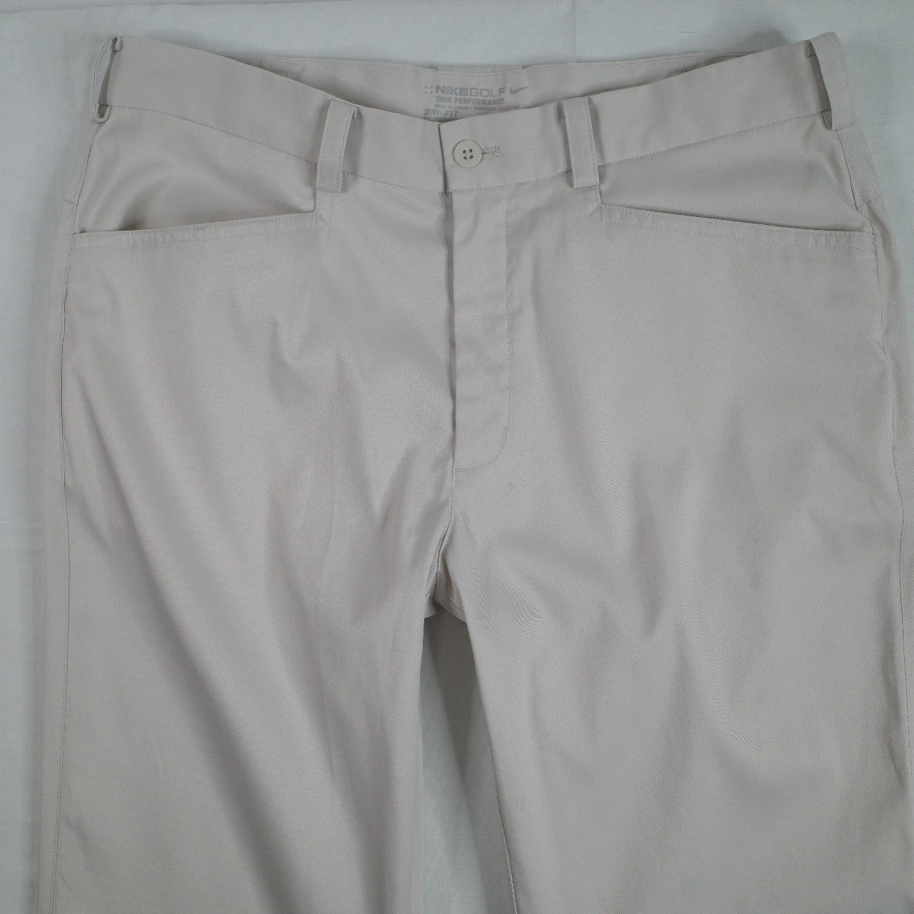 Nike Golf Pants Mens 32x32 Beige Tour Performance Dri-FIT Stretch Ventilated