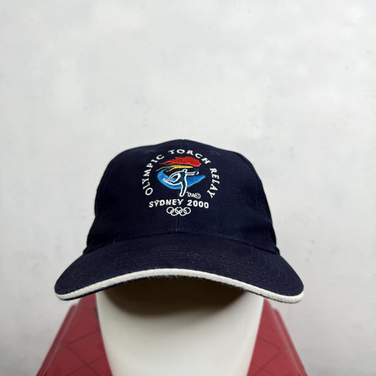Olympic Torch Relay Sydney 2000's Navy Embroidered Cap
