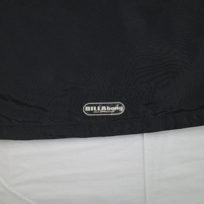 Vintage Billabong Black  Full Zip Hooded Piping Jacket Mens Extra Small 90's