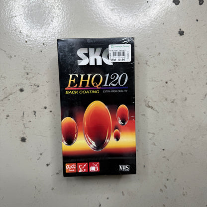 SKC VHS Tape EHQ 120 Back Coating Brand NEW SEALED Video Cassette Tape 2 Pack