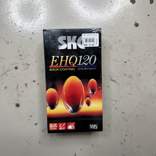 SKC VHS Tape EHQ 120 Back Coating Brand NEW SEALED Video Cassette Tape 2 Pack