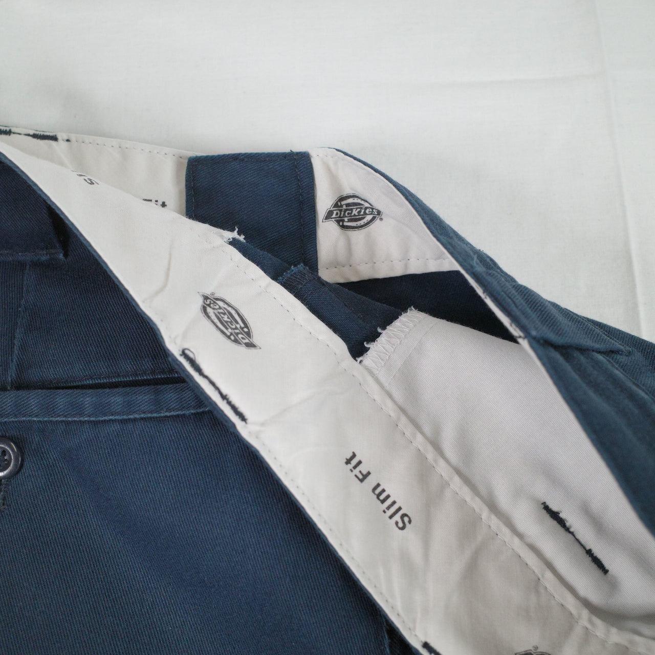 Dickies Slim Fit Chino Dark Blue Mens Waist 34~