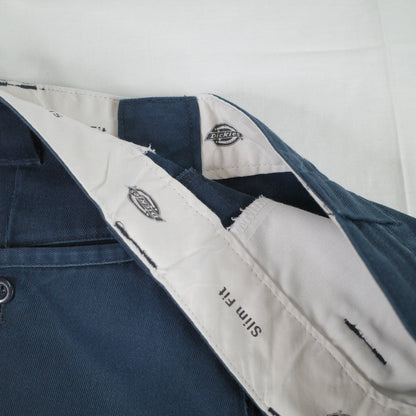Dickies Slim Fit Chino Dark Blue Mens Waist 34~
