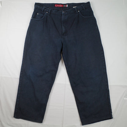 Vintage Levis Silvertab Jeans Denim Loose Dark Wash US Made W42 L32