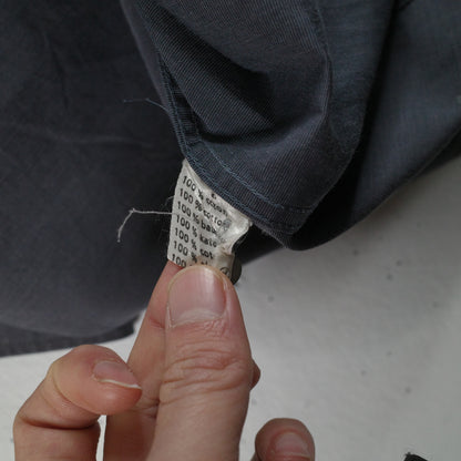 Vintage Lacoste Business Shirt Mens 40 Gray Button Down