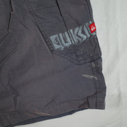 Vintage Quicksilver Boardshorts Navy Blue Cargo Pockets