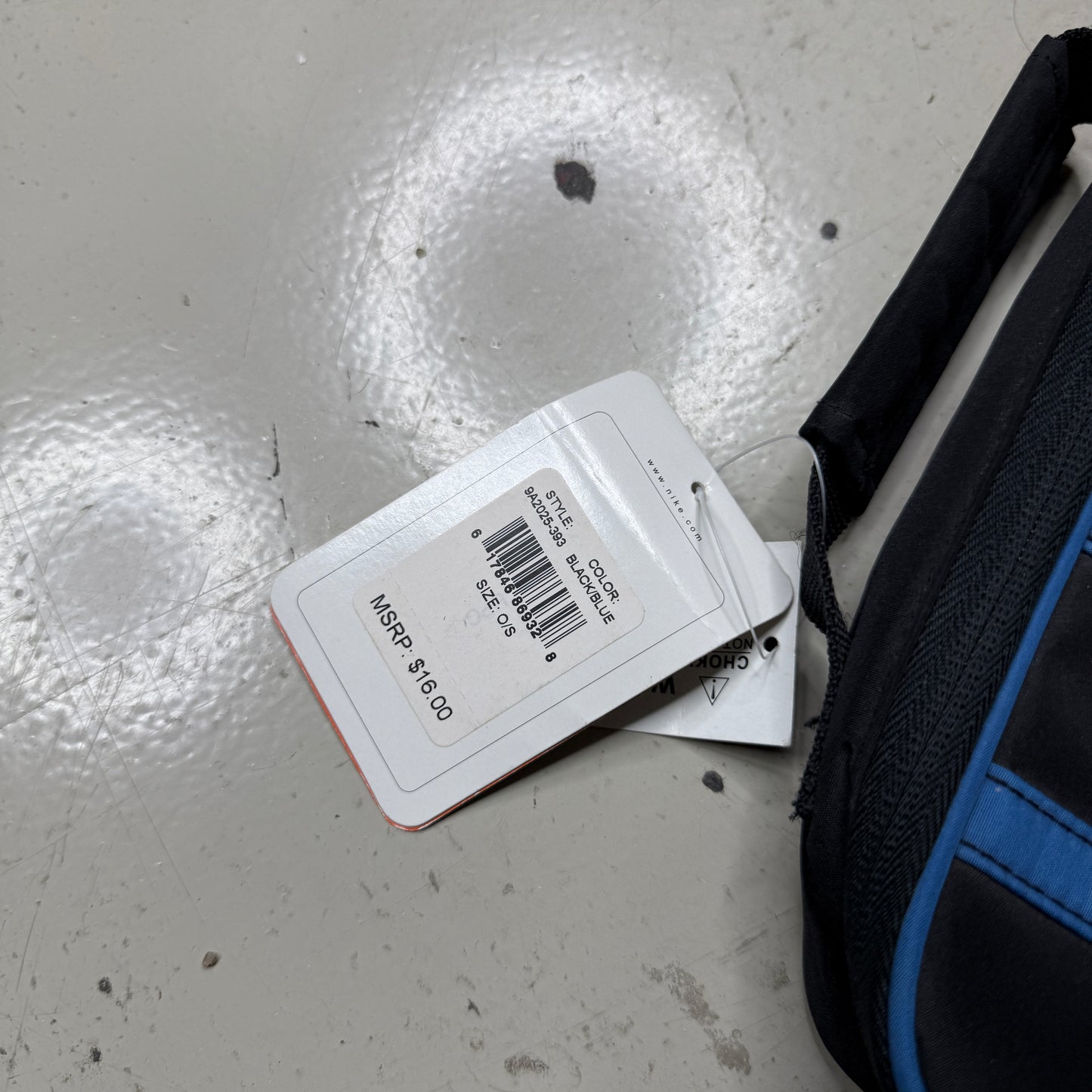 Vintage Nike 90s Insulated Lunchbox Travel Bag Blue Black Embroidered Logo New with Tags