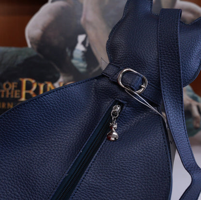 New Chopin Roma Navy Cat Bag Backpack Italy Rhinstone Bag