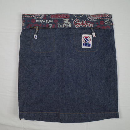 Boom Boom Jeans Shorts Womens Blue Dark Y2K Booty Shorts