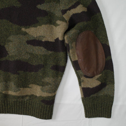 Polo Ralph Lauren Knit Camo Sweater Wool Mens Small
