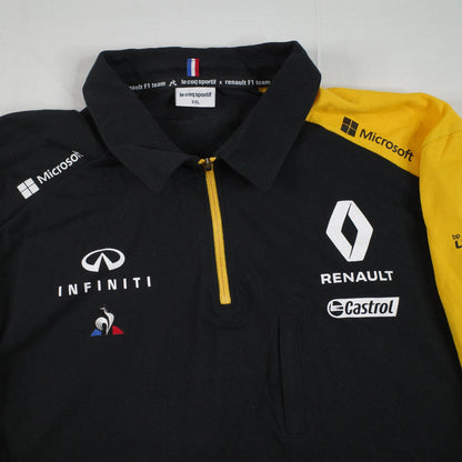 Le Coq Sportiff Renault F1 Short Sleeve Polo Shirt Mens XXL