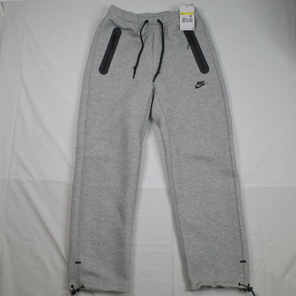 New Nike Tech Men's Fleece Open Hem Grey Track Pants Mens Small RRP