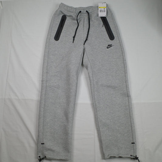 New Nike Tech Men's Fleece Open Hem Grey Track Pants Mens Small RRP