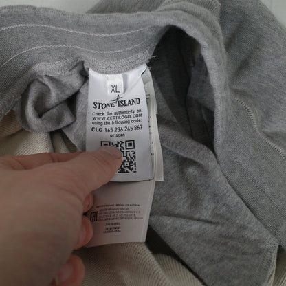 Stone Island Grey Active Track Pants Cotton Sweatpants Mens XL NWT missing badge
