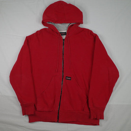 Dickies Red Hooded Jacket Mens Large