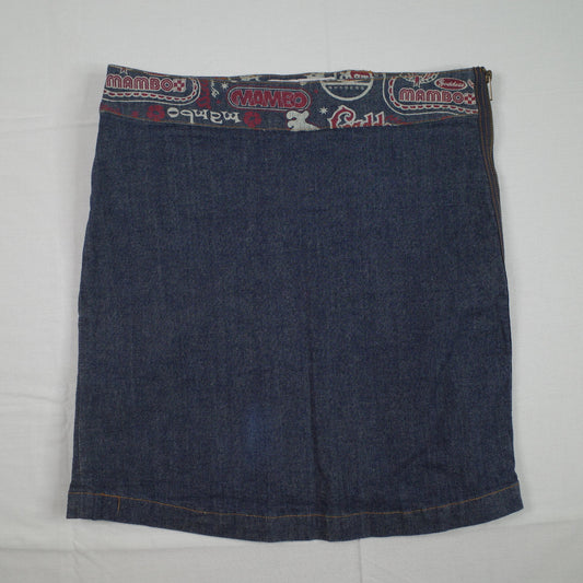 Boom Boom Jeans Shorts Womens Blue Dark Y2K Booty Shorts