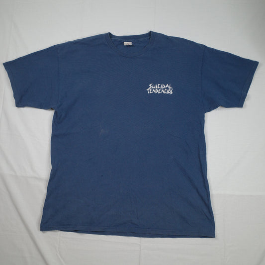 Obey Suicidal Tendencies Blue T Shirt 2013 Mens XL